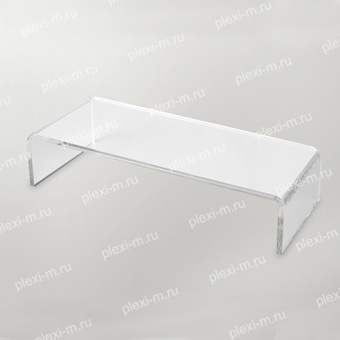 Подставка подиум из оргстекла П-образная 20х7х5 см, толщина 4 мм, PP-200070-050T4